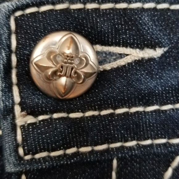 MISS ME women's blue denim jeans size 27"×31" exclusive design for buckle.com - Picture 7 of 14